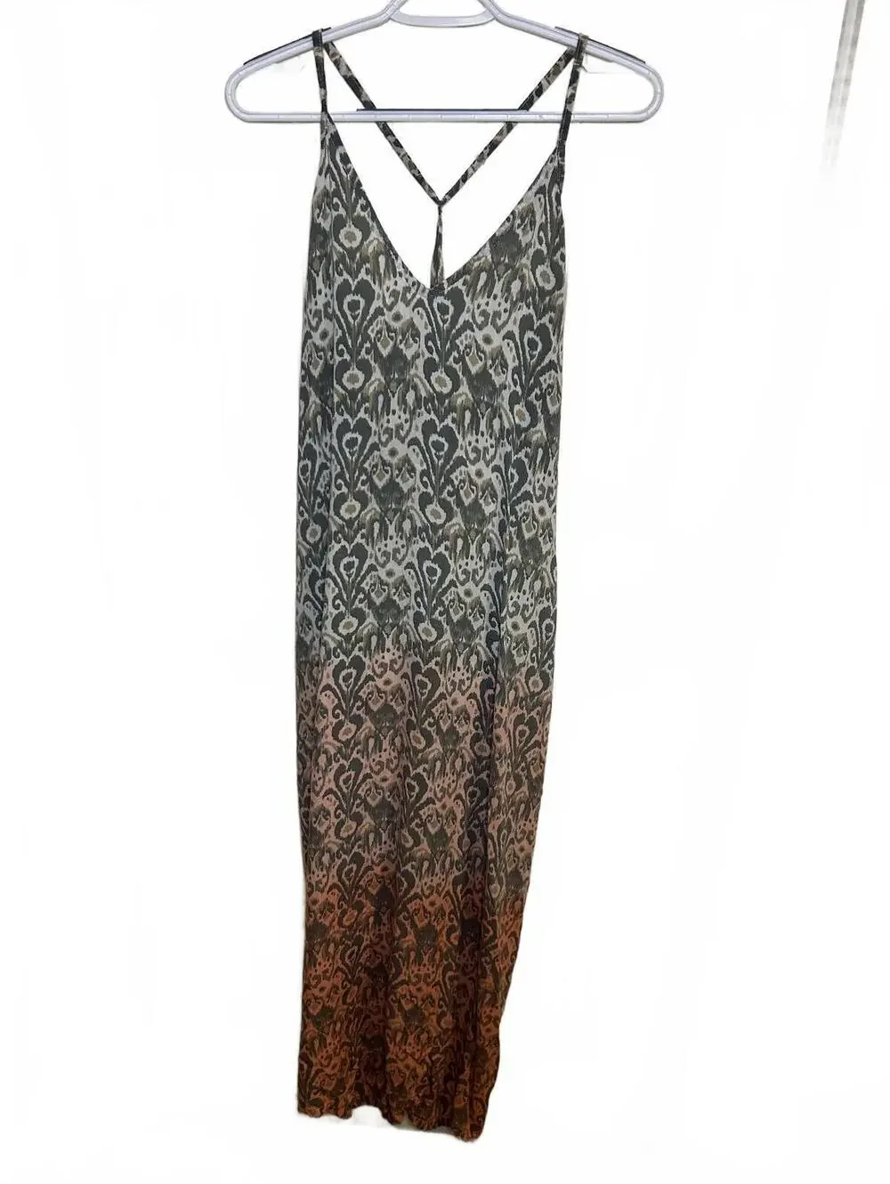 Bali Queen summer maxi dress ombre drape back